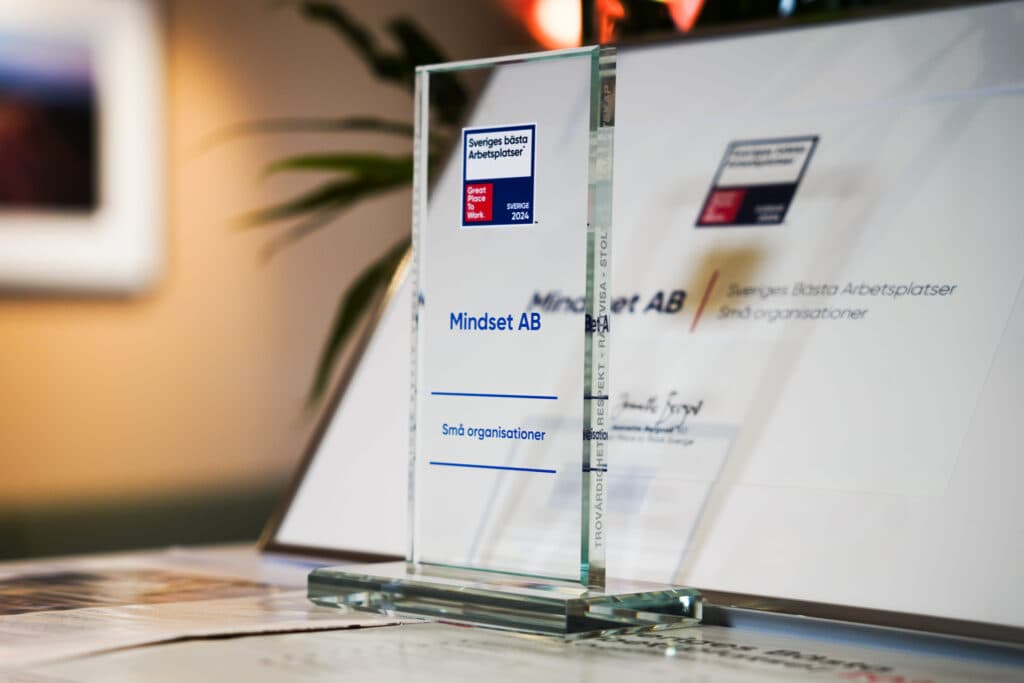 Mindset utsedd till en av Sveriges bästa arbetsplatser 2025 och 2024