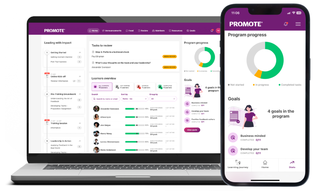 The Promote learning platform